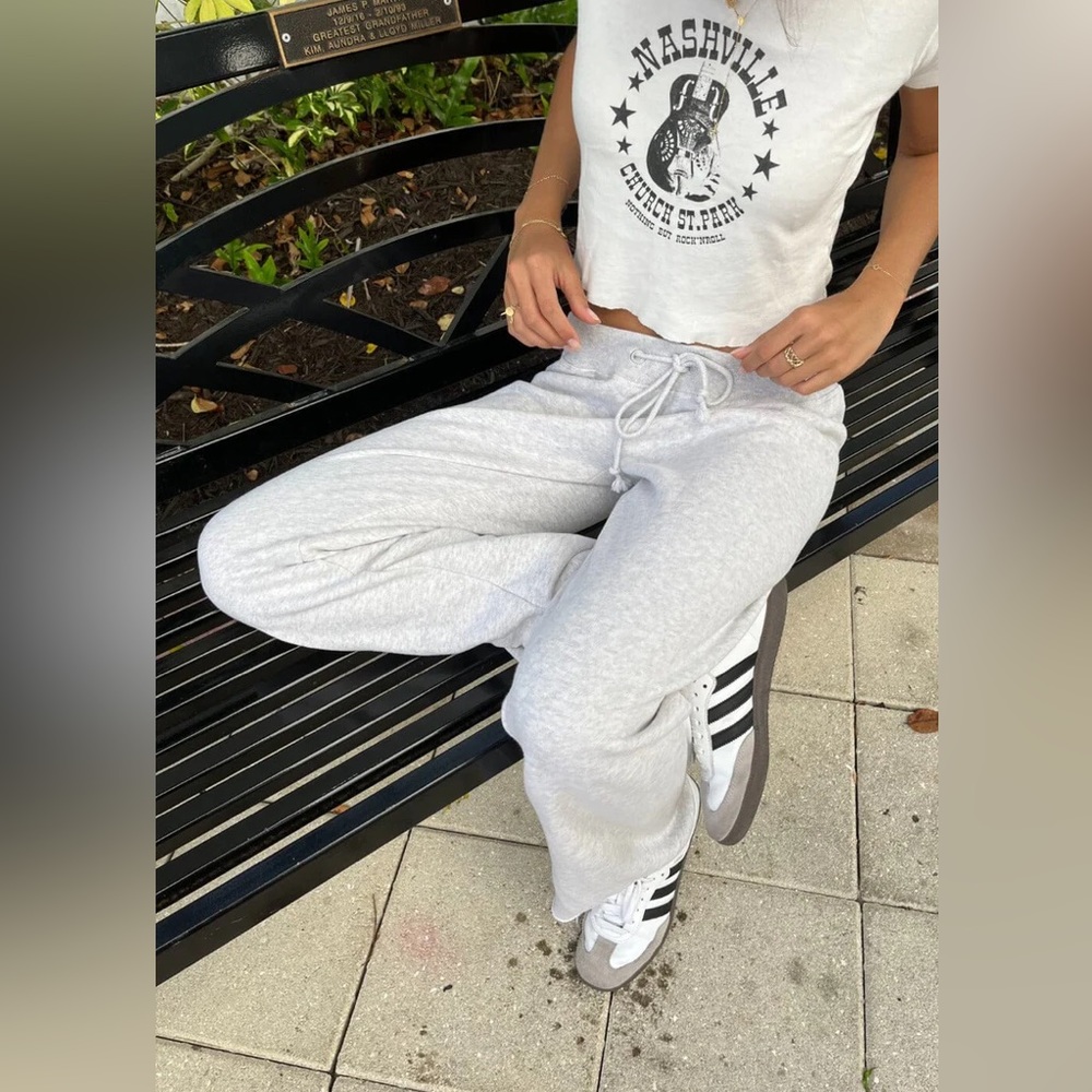 Brandy melville silver gray Rainey sweatpants
